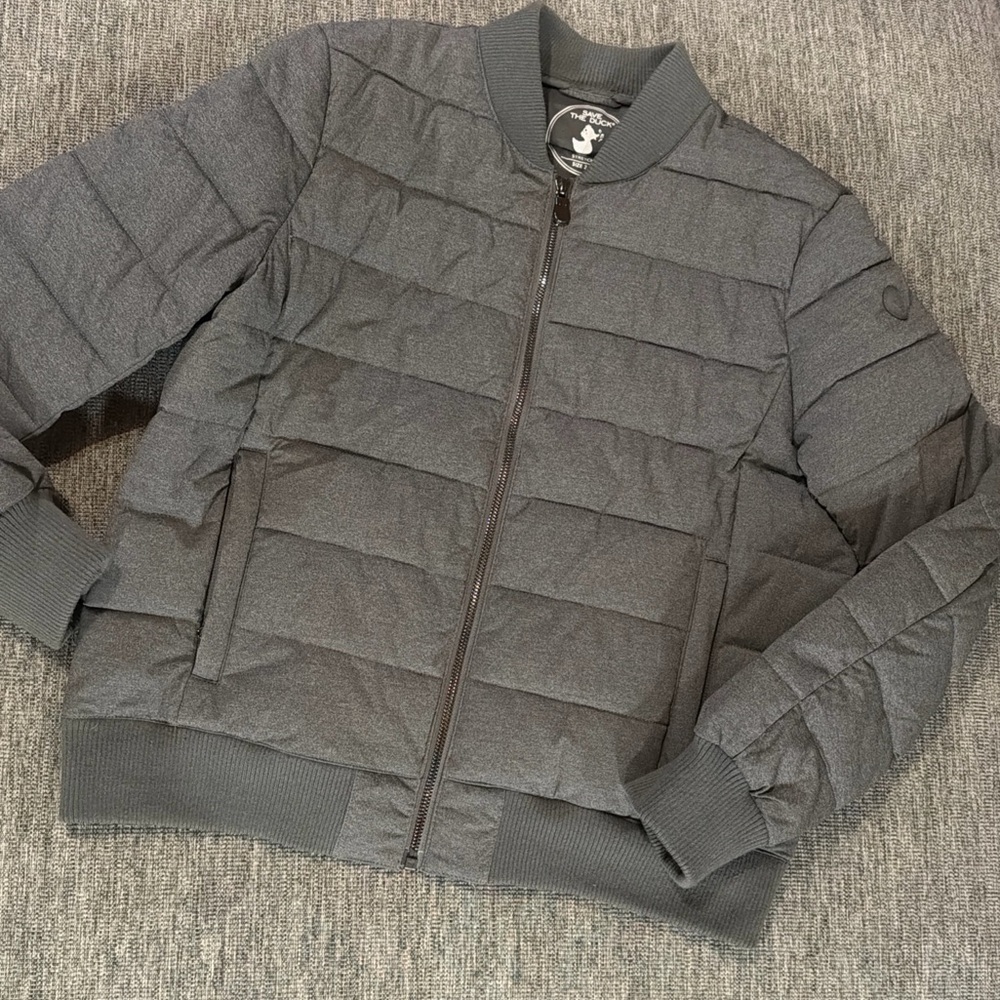 Save The Duck For Equinox Womens Stretch Puffer Plumtech Jacket Gray Size 2
